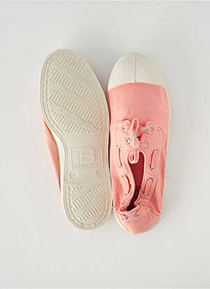 Baskets bout rond talon plat jusqu'à 3cm rose BENSIMON femme