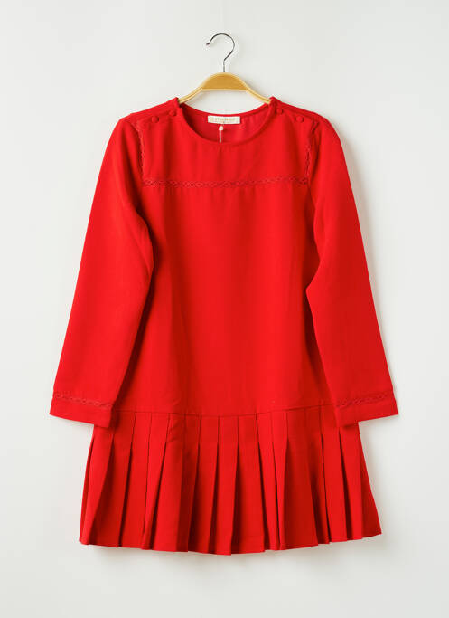 Robe mi-longue rouge LA PETITE ETOILE pour femme