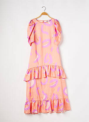 Robe maternité col rond orange BLUME STUDIO femme