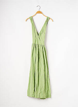Robe longue vert MONOPRIX pour femme