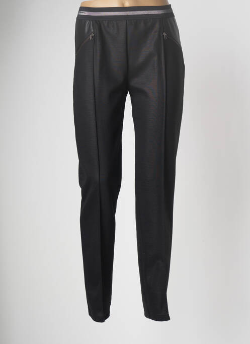 Pantalon slim taille élastique taille normale noir PAUPORTÉ femme