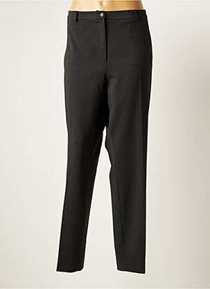 Pantalon droit fermeture zippée sous rabat boutonné taille normale gris TERRE DE FÉES femme