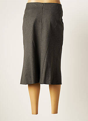 Jupe mi-longue taille normale gris FRANK WALDER femme