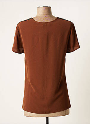 Top manches courtes manches courtes marron WEINBERG femme