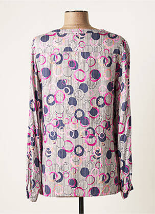 Blouse tissage popeline manches longues rose WEINBERG femme