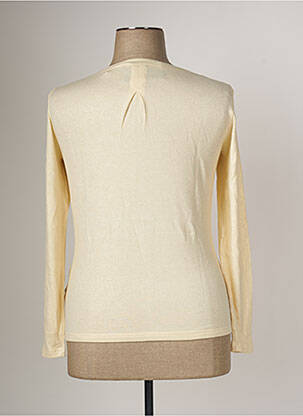 Pull coupe cintrée manches longues beige WEINBERG femme
