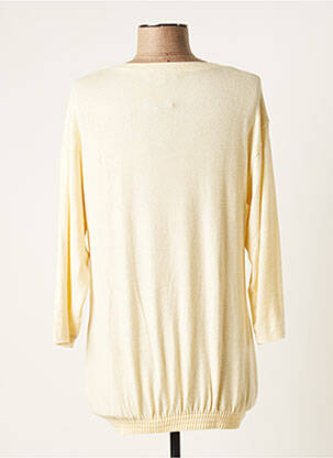 Pull col v manches longues beige WEINBERG femme