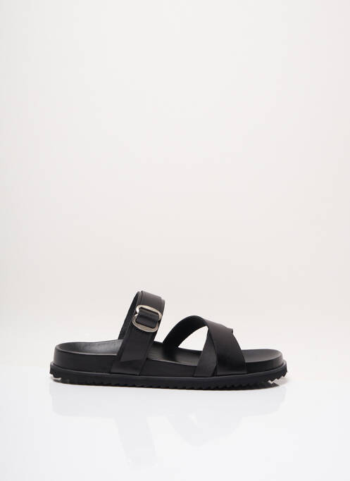 Mules/sabots fermeture boucle(s) talon plat jusqu'à 3cm noir JACK GOMME femme