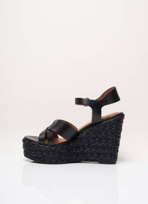 Espadrilles noir WHAT FOR pour femme