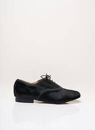 Derbies tissage satiné talon plat jusqu'à 3cm noir ANNIEL femme