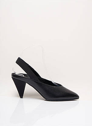 Sandales/Nu pieds noir WHAT FOR pour femme