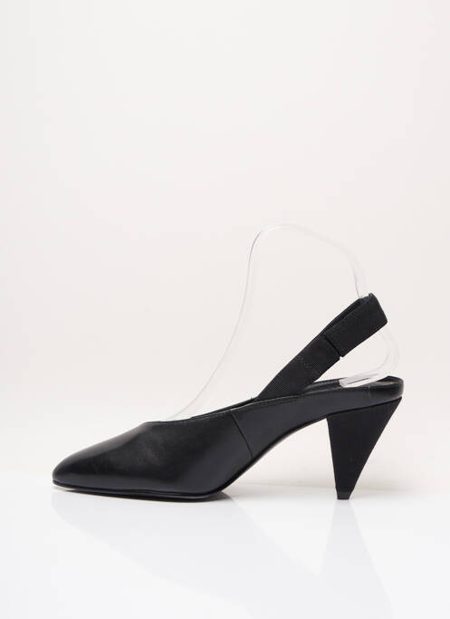 Sandales/Nu pieds noir WHAT FOR pour femme
