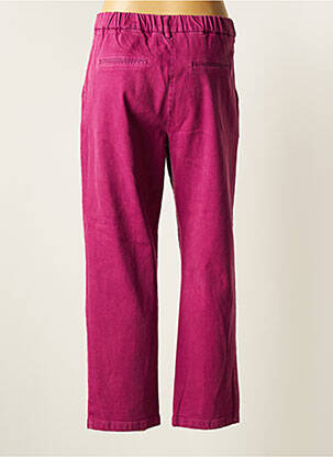Pantalon droit stretch taille normale violet HAPPY femme