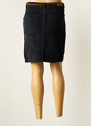 Jupe mi-longue stretch bleu HAPPY femme