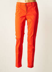 Pantalon droit orange HAPPY pour femme seconde vue