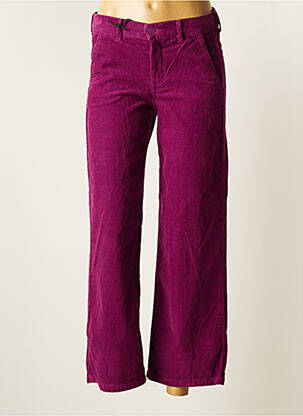 Pantalon droit violet HAPPY pour femme