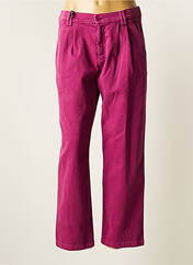 Pantalon droit violet HAPPY pour femme seconde vue