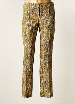 Pantalon slim tissage popeline taille normale vert EMA BLUE'S femme