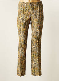 Pantalon slim tissage popeline taille normale vert EMA BLUE'S femme