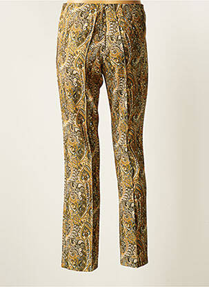 Pantalon slim tissage popeline taille normale vert EMA BLUE'S femme