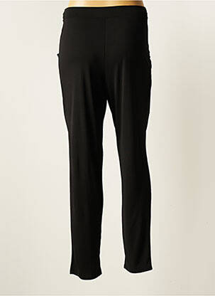 Pantalon slim tissage popeline taille normale noir COTTONADE femme