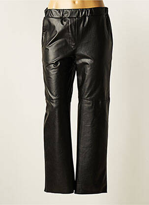 Pantalon droit taille élastique taille normale noir EMA BLUE'S femme