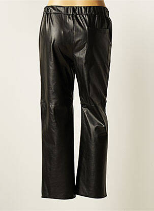 Pantalon droit taille élastique taille normale noir EMA BLUE'S femme