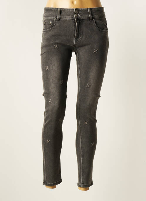 Jeans coupe slim slim taille normale gris TOXIK3 femme