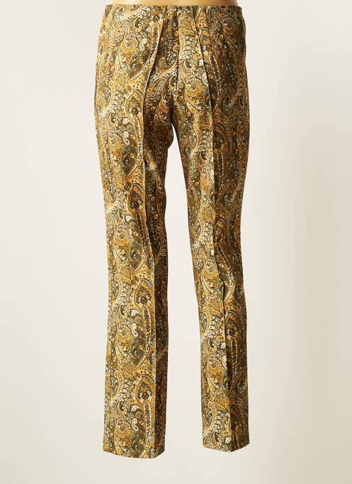 Pantalon slim tissage popeline taille normale vert EMA BLUE'S femme