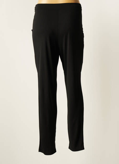 Pantalon slim tissage popeline taille normale noir COTTONADE femme
