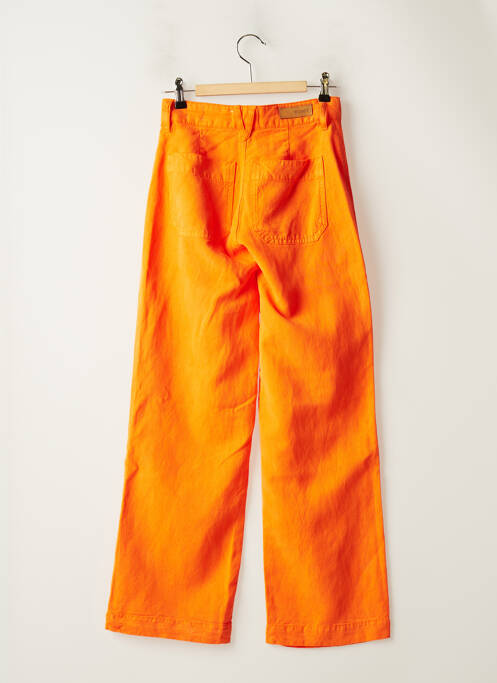 Pantalon droit orange HAPPY pour femme
