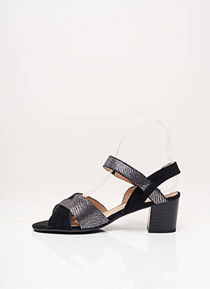 Sandales/nu pieds type de semelle amortissante talon de 4 à 6cm noir SWEET femme