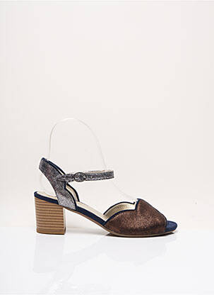 Sandales/nu pieds type de semelle amortissante talon de 4 à 6cm marron SWEET femme