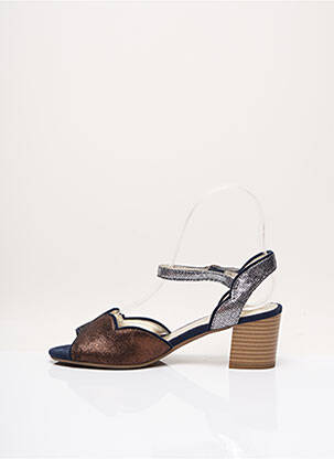 Sandales/nu pieds type de semelle amortissante talon de 4 à 6cm marron SWEET femme