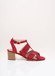 Sandales/Nu pieds rouge SWEET pour femme seconde vue