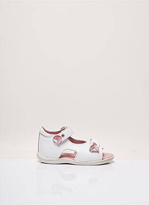 Sandales/nu pieds voute plantaire bout ouvert blanc NOËL fille