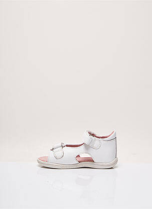 Sandales/nu pieds voute plantaire bout ouvert blanc NOËL fille
