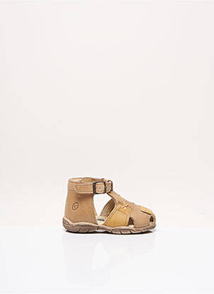 Sandales/nu pieds empiècements bout rond beige GBB garçon