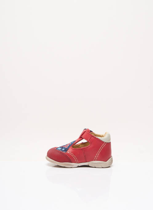 Sandales/nu pieds empiècements bout rond rouge GBB garcon
