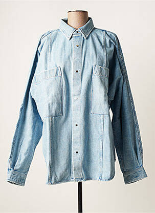 Veste en jean manches longues bleu MADEINTOMBOY femme