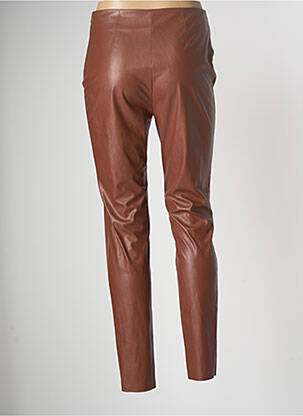 Pantalon slim taille haute taille haute marron PIER ANTONIO GASPARI femme