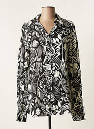 Chemisier imprimé fleurs manches longues noir SPORTMAX femme