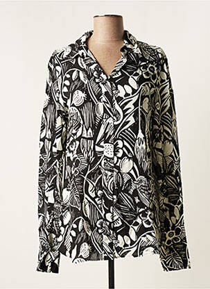 Chemisier imprimé fleurs manches longues noir SPORTMAX femme