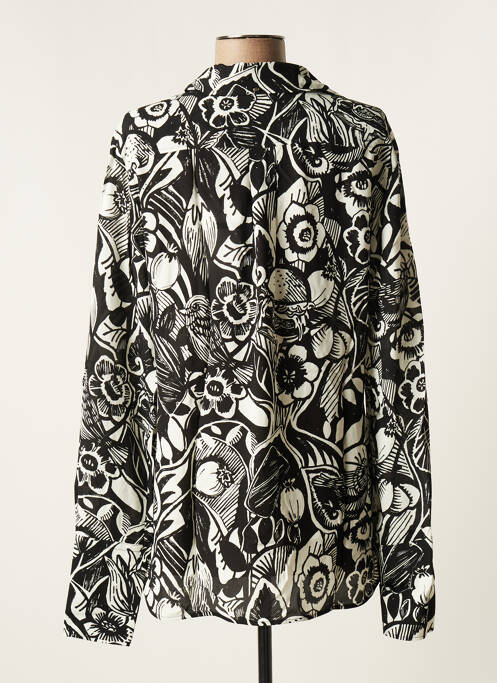 Chemisier imprimé fleurs manches longues noir SPORTMAX femme