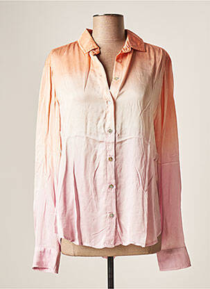 Chemisier coupe fluide manches longues orange BELLA DAHL femme