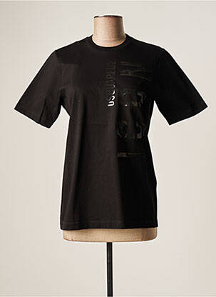 T-shirt sérigraphie floquée manches courtes noir DSQUARED2 femme