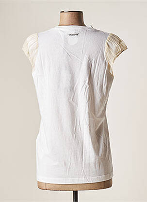 T-shirt coupe droite manches courtes blanc DSQUARED2 femme