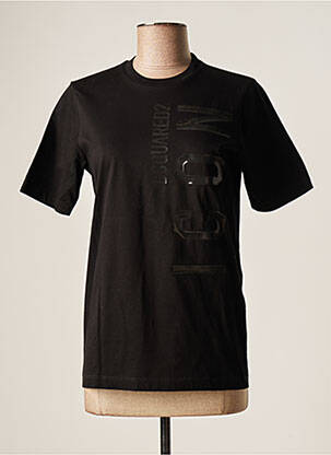 T-shirt sérigraphie floquée manches courtes noir DSQUARED2 femme