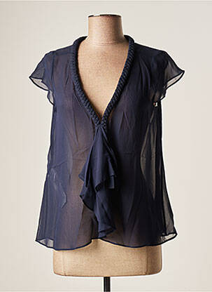 Blouse manches courtes manches courtes bleu EMPORIO ARMANI femme