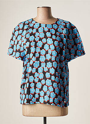Blouse manches courtes manches courtes bleu LANVIN femme